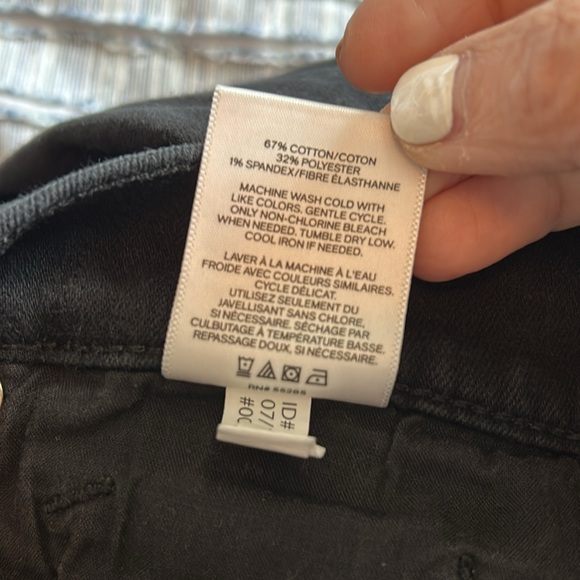 Express Stretch Black Jean Legging Mid Rise Size 4R - Picture 7 of 11